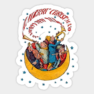 Cute Christmas Musicians Sticker